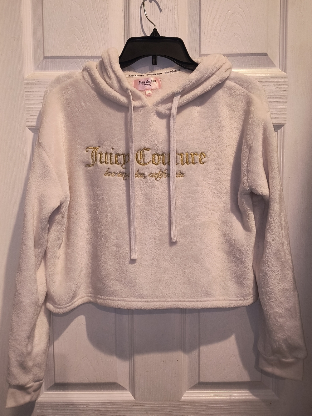 Juicy Couture Plush Cropped Hoodie Size M